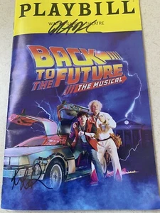 Back to the Future Signed Autographed Playbill - Picture 1 of 3