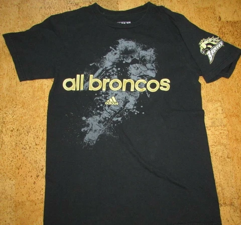 Mens Adidas All Broncos Western Michigan T-Shirt Size S Black Cover