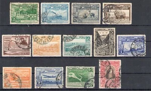 1936-37 Perù - Posta Aerea - Yvert n. 16/28 - Serie Ordinaria - 13 valori - Usa - Imagen 1 de 1
