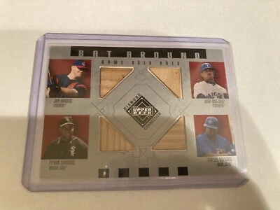 2002 Upper Deck Diamond Connection Thome/Gonzalez/Thomas/Delgado Bat Around - Image 1 of 4