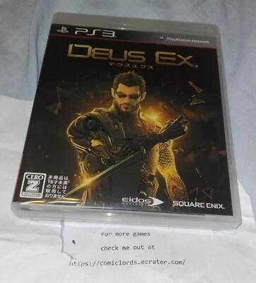 Deus Ex (Sony PlayStation 3, 2011) PS3 Japan Import Region Free - Image 1 of 4