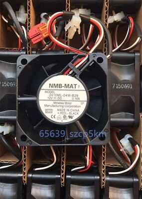 NMB-MAT 2410ML-04W-B29 Fan 3-wires 4Pin 12V 0.16A Double Ball Bearing Fan - Image 1 of 2