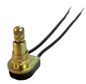 Brass single pole off/on rotary switch 5/8 pipe TR-310  - Picture 1 of 1