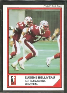 1984 Jogo CFL #56 EUGENE BELLIVEAU St. Francis Xavier Montreal ALOUETTES - Bild 1 von 2