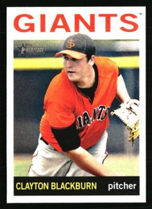 Clayton Blackburn 2013 Topps Heritage Minor League #30 Baseball Card