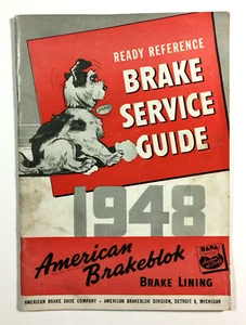 1948 Brake Service Guide American Brake Shoe Company Brakeblok Division Detroit - Bild 1 von 10