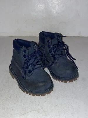 Timberland Impermeable Azul Marino Niño Pequeño Talla 4 Botas de Bebé Niños Zapatos Foto 1 de 4