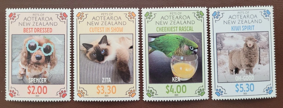 New Zealand 2023 / Pets of Aotearoa New Zealand - Companion Animals / full set - Image 1 of 1