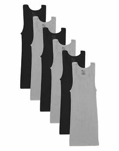 Hanes Mens Soft And Breathable Tank Assorted 6-Pack - Picture 1 of 4