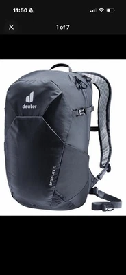 Speed Lite 21L Hiking Lightweight Backpack School Hiking First Aid Black Gray - Image 1 of 4