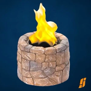 GUZON Tabletop Fire Pit Small With Extinguisher  Light Brown - Picture 1 of 8