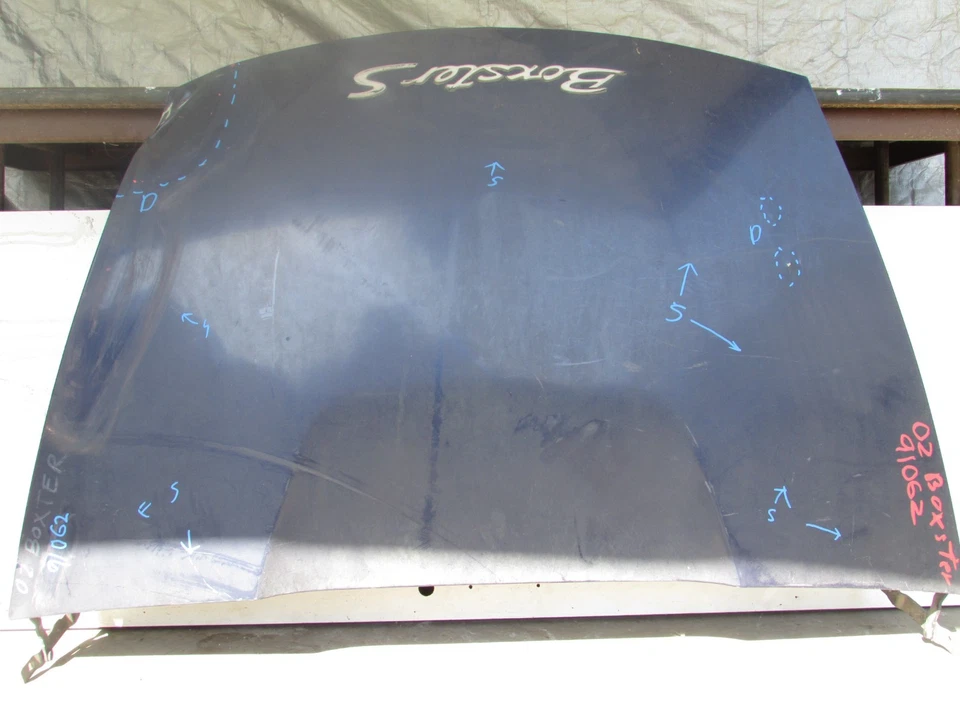 1997-2004 Porsche Boxster 986 Rear Trunk Engine Top Hood Lid Cover dark blue OEM Foto 1 de 4
