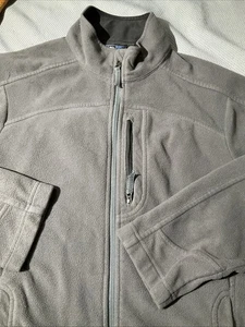 REI Co-op Jacket Youth Boys XL 18 Gray Full Zip Fleece Outdoor Hiking Mock Neck - Picture 1 of 10