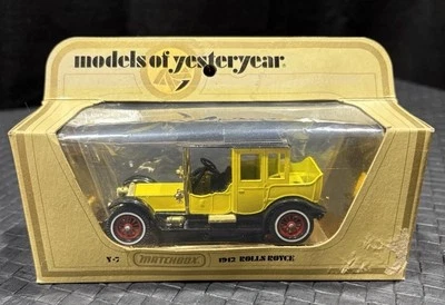 Matchbox Models Of Yesteryear Y-7 1912 ROLLS ROYCE. 1978 Yellow - Image 1 of 4
