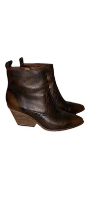 Botines FRYE Amado Punta Punta Western Bronce Cuero Talla 7.5 Foto 1 de 4