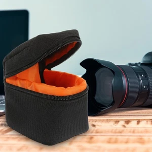 Bolsa de lentes bolsa protectora de almacenamiento para cámara de viaje con estuche con cremallera - Imagen 1 de 12