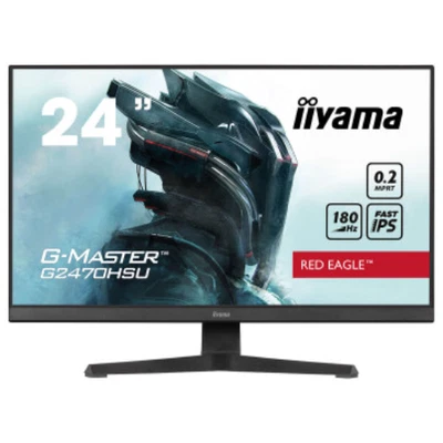 IIYAMA 23.8" G-Master IPS Full HD 180Hz 0.2ms Gaming Monitor 16:9 G2470HSU-B6 - Image 1 of 3