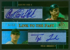 2004 SP Prospects CARLTON FISK TYLER LUMSDEN RC Link to the Past Dual Auto #/50 - Picture 1 of 2