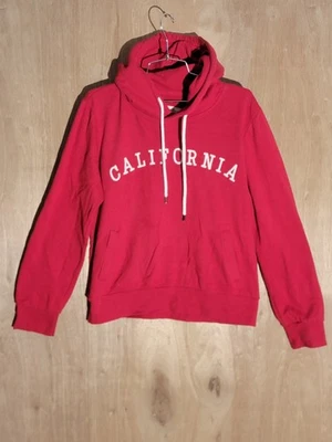 Pulôver moletom com capuz vermelho California Reflex XL Life Is Out There bolso - Imagem 1 de 4