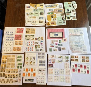 Verschiedene Vintage 50er/60er Jahre Abraham Lincoln + Canadian + Bermuda Briefmarken LOT - Bild 1 von 14