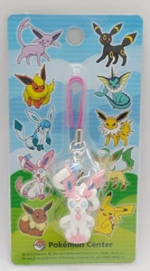 Pokemon Center Eevee Sylveon Plüsch Armband Maskottchen Schlüsselanhänger limitiertes Geschenk - Bild 1 von 2