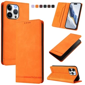 Magnetic Leather Card Wallet Case Flip Stand Phone Cover For Motorola Infinix - Picture 1 of 25