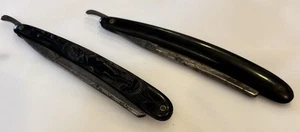Two JR Torrey Co Straight Razor Worchester Mass Plain handle and woman handle - Picture 1 of 10