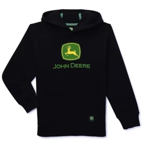 New John Deere Boys Fleece Graphic Logo Hoodie Size M(8) - Picture 1 of 3