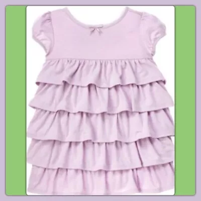 NWT Girls 18-24 mo Gymboree “DANCE TEAM” RUFFLED Lavender DRESS+DIAPER cover Set - Image 1 of 2