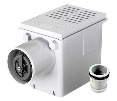 RUG Kellerablauf DN110 Rückstauverschluss Bodenablauf Rattenstop + Zulaufstutzen - Bild 1 von 4