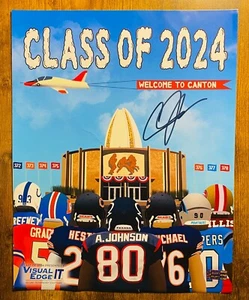 Andre Johnson Signed Hall of Fame Poster With COA! - Picture 1 of 2