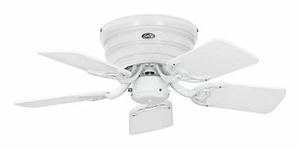 Ceiling Fan Without Light Flat Classic Flat III 79 CM White Grey - Picture 1 of 3
