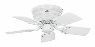 Ceiling Fan Without Light Flat Classic Flat III 79 CM White Grey - Image 1 of 3