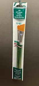 PLAID Folk Art One Stroke Paint Brush Donna Dewberry 1225 Gold Nylon 8 Filbert - Picture 1 of 3