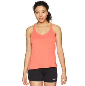 ASICS Women's Ventilated Tank Top, Coralicious Heather, Large - Picture 1 of 2