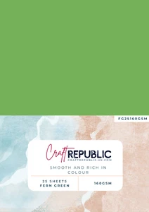 25 Sheets Smooth 160GSM A4 Fern Green Cardstock - Picture 1 of 2