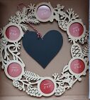 Avon Winter's Tale Wooden Photo Wreath with Hanging Heart for Messages