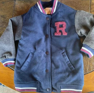 Zara Girls Lettermen Jacket Size 5 #F05 - Picture 1 of 7