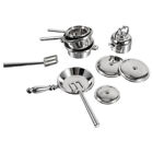 10 Miniature Metal Pots & Pans for Dollhouse Kitchen