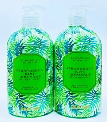 2 Slatkin Homework STRAWBERRY KIWI LEMONADE Gel Liquid Hand Soap 22 oz - Image 1 of 2