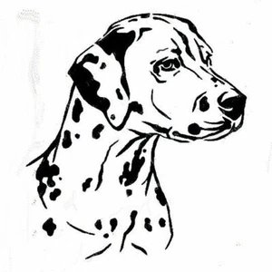STENCILS CRAFTS TEMPLATES SCRAPBOOKING DOG DALMATION HEAD STENCIL A4 - Picture 1 of 1