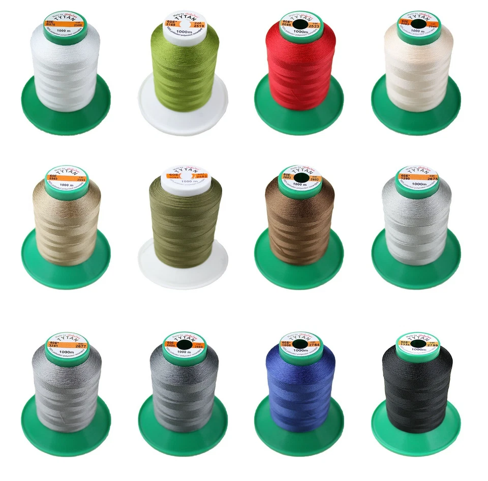 Nähgarn TYTAN 60 E 100 % Polyester Ledergarn (1000meter) Leather Nähgarnset  - Bild 1 von 1