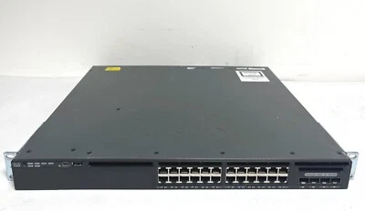 Cisco Catalyst WS-C3650-24TD-S 24x 1G Ethernet Ports 2x 10G Uplink ports Switch - Image 1 of 3