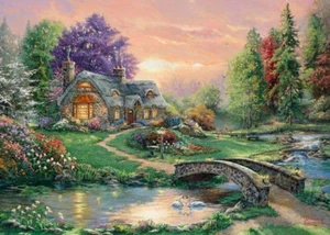 Gibson "Thomas Kinkade Sweetheart Retreat" 1000pc Jigsaw - Picture 1 of 1