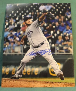 FOTO DE BÉISBOL FIRMADA ANDRIESE, MATE 2015-2018 TAMPA BAY RAYS - Imagen 1 de 1