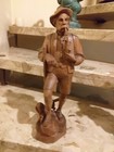 baeyrn  jaeger   geschlittens  holz      kunst