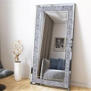 Luxus Wandspiegel Kristall Rahmen Spiegel Flurspiegel Dekospiegel 120X60cm XL - Bild 1 von 8