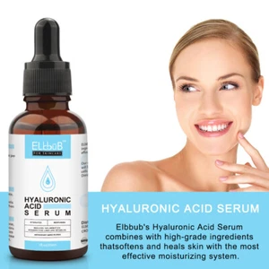 Pure Hyaluronic Acid Face Serum Anti Aging Wrinkles Dry Skin Firming Fine Lines - Picture 1 of 11