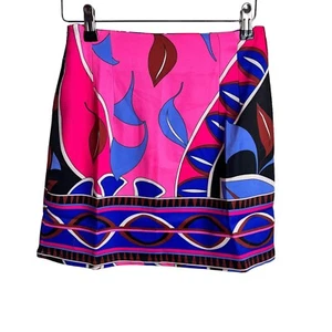 Eyes On Floyd Mini Skirt 100% Polyester Pink Blue Black BNWT - Picture 1 of 4