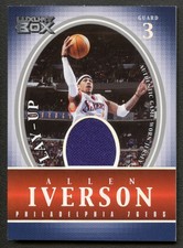 ALLEN IVERSON 2005 TOPPS LUXURY BOX LAY-UP PHILADELPHIA 76ers GU JERSEY /500